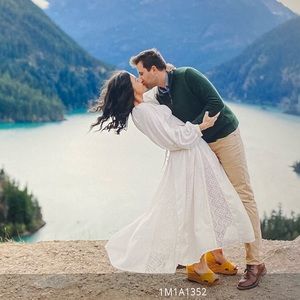 Free People white flowy lace dress, size small